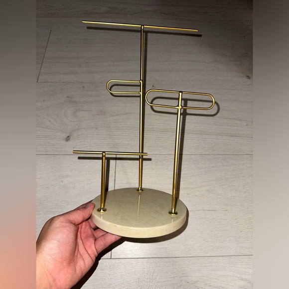 New Gold marble Jewerly stand organizer - Picture 2 of 3